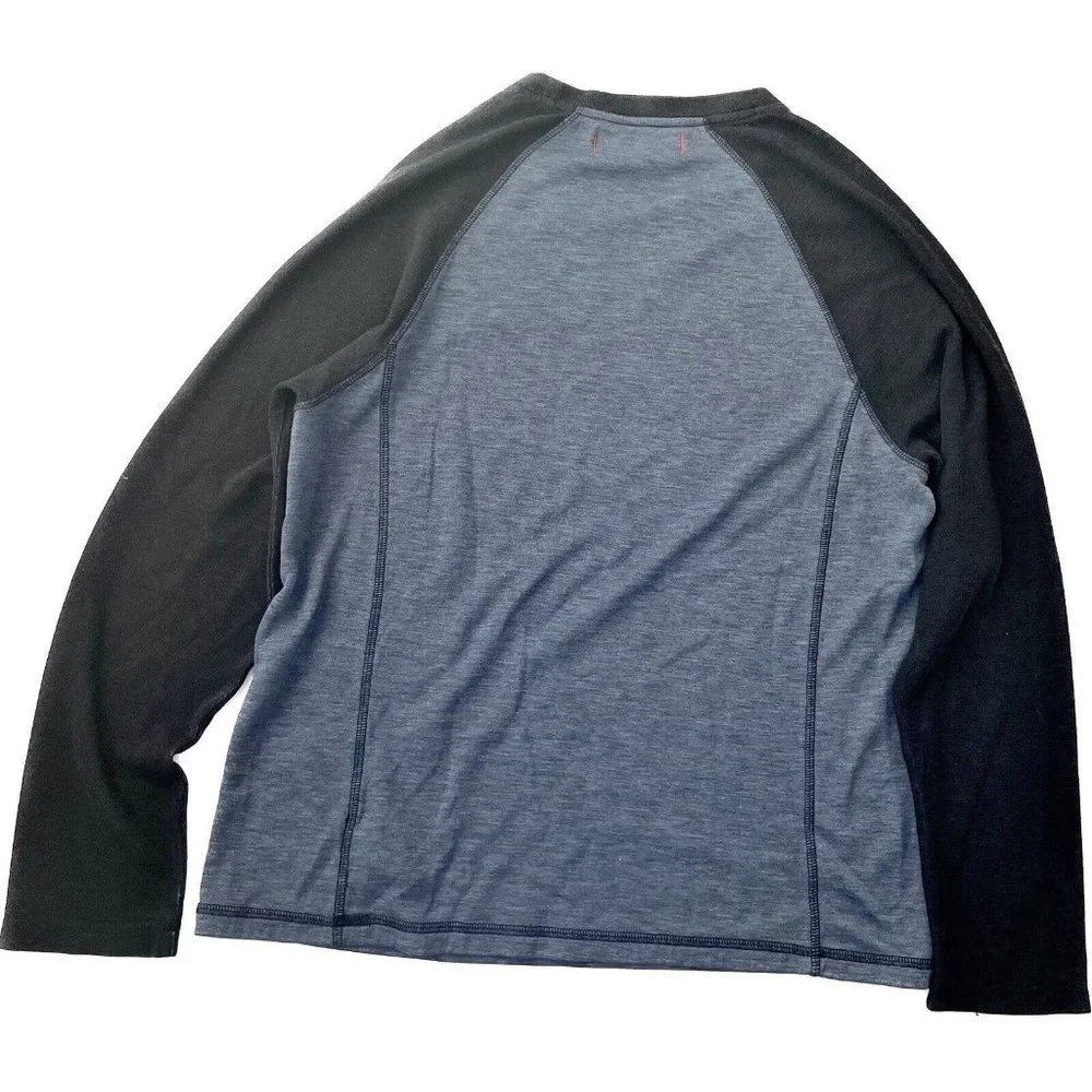 Tommy Bahama Shirt Mens M Blue Long Sleeve Thermal Casual Waffle Knit Cotton Men - Picture 7 of 8